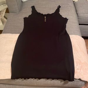 Spaghetti strap black dress